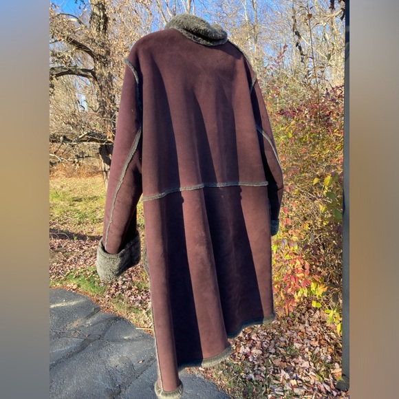 Sheepskin Coat may be synthetic. - Picture 3 of 3
